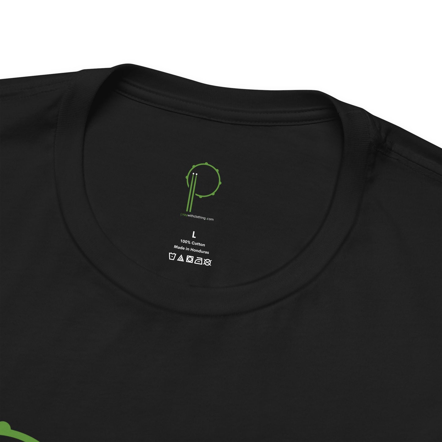 "Pray With..." Unisex Short Sleeve Tee (black)