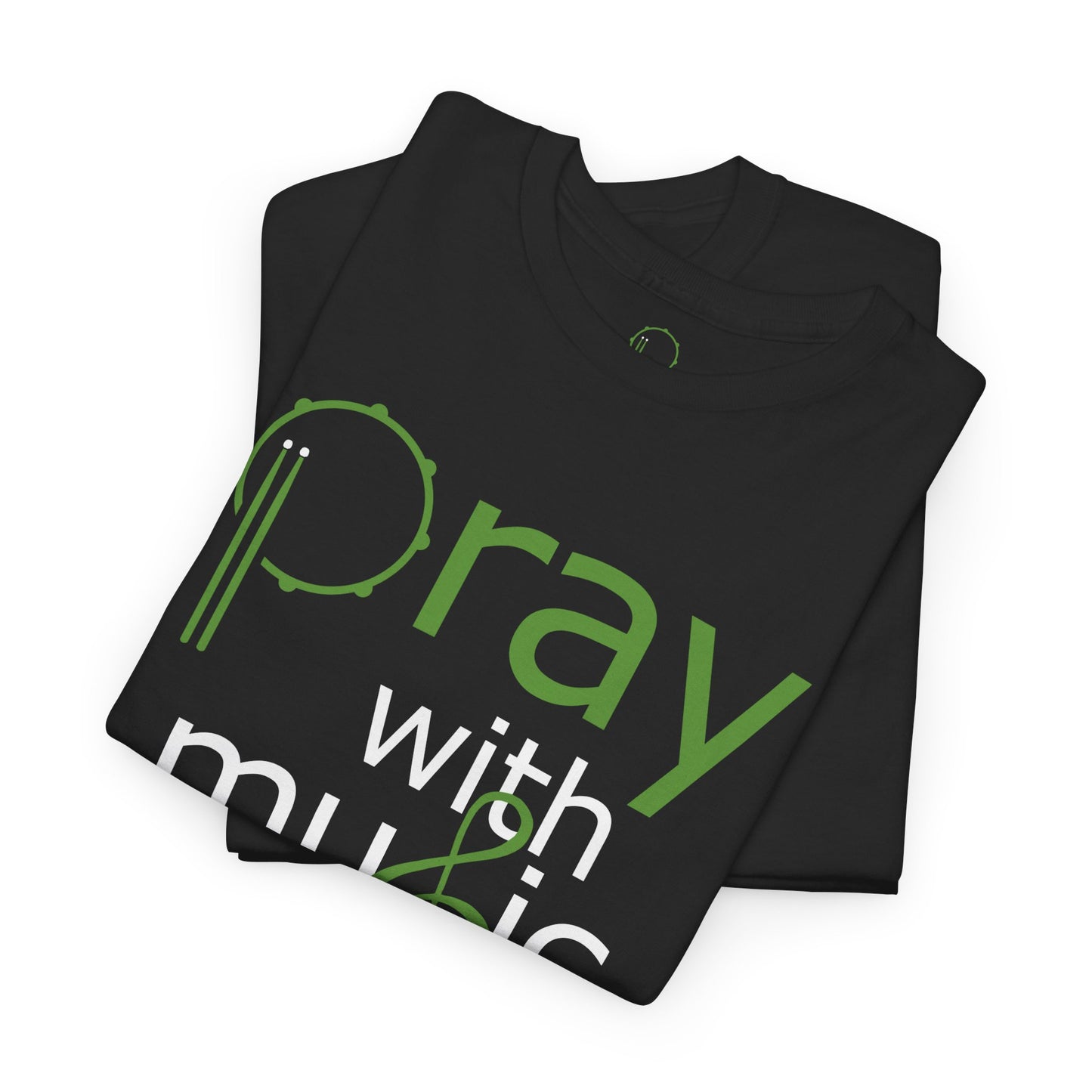 Pray with music T‑Shirt in Black - Unisex