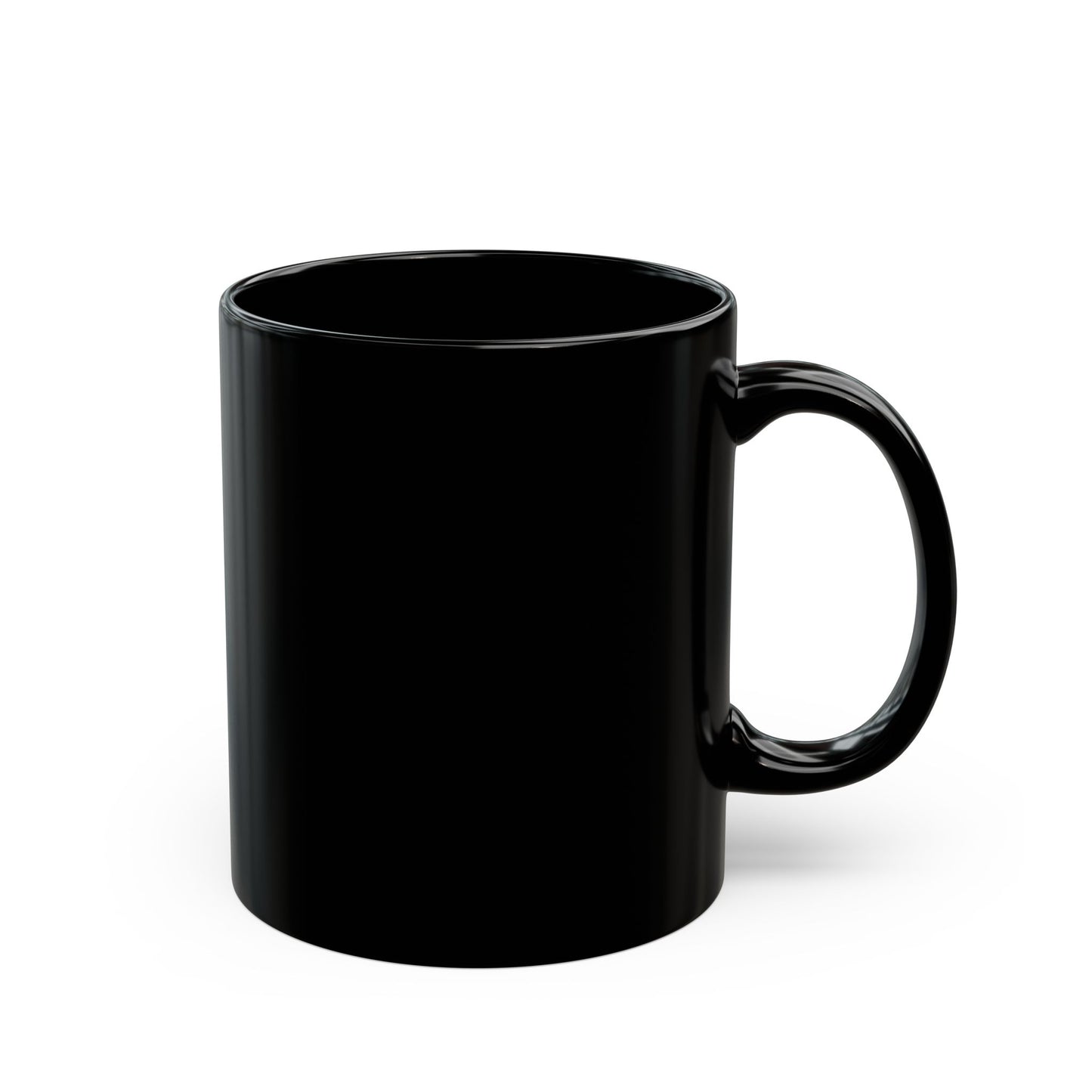 "RimSHOT" Lime Green "P" - 11oz., Ceramic Black Mug