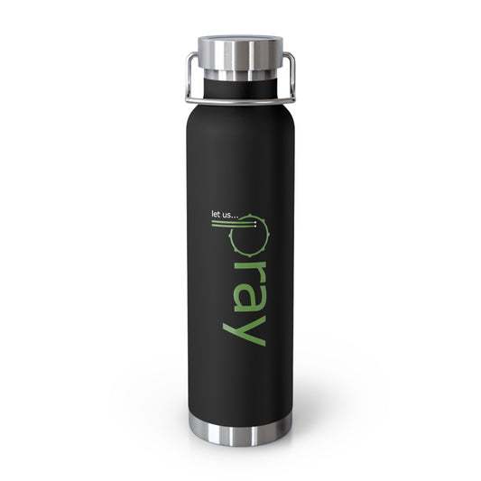 Let Us Pray - Copper Vacuum Insulated Tumbler, 22oz black
