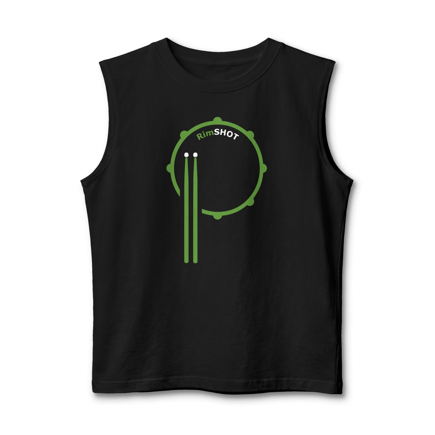 Muscle Tank Top — RimSHOT Green print