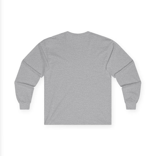 "Let Us Pray" - Unisex Long Sleeve Tee (grey) - Prayer Shirt, Spiritual Gift, Cozy Casual Wear, Faith-Inspired Clothing, Inspirational Apparel