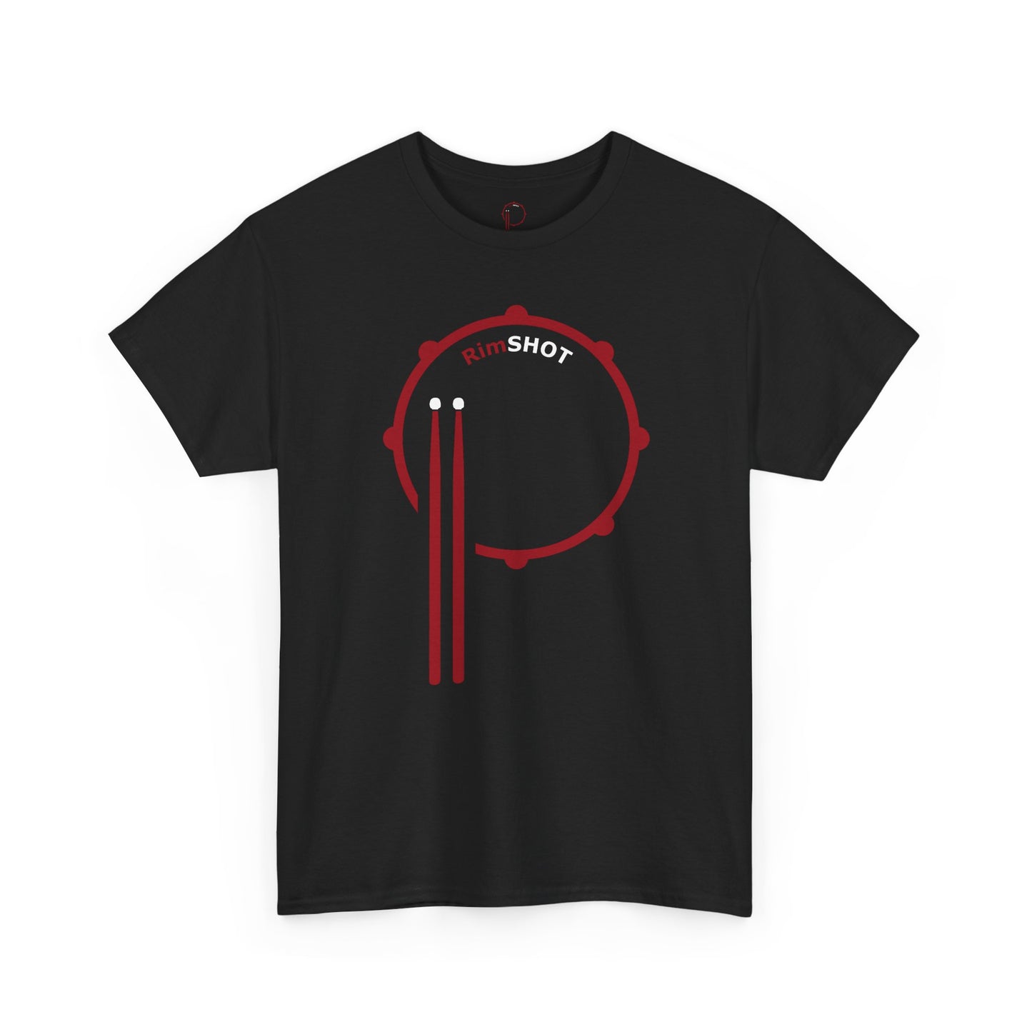 "RimSHOT" Red "P" Logo Drum T-Shirt