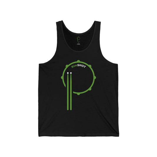 Tank Top RimSHOT Green Logo Drum