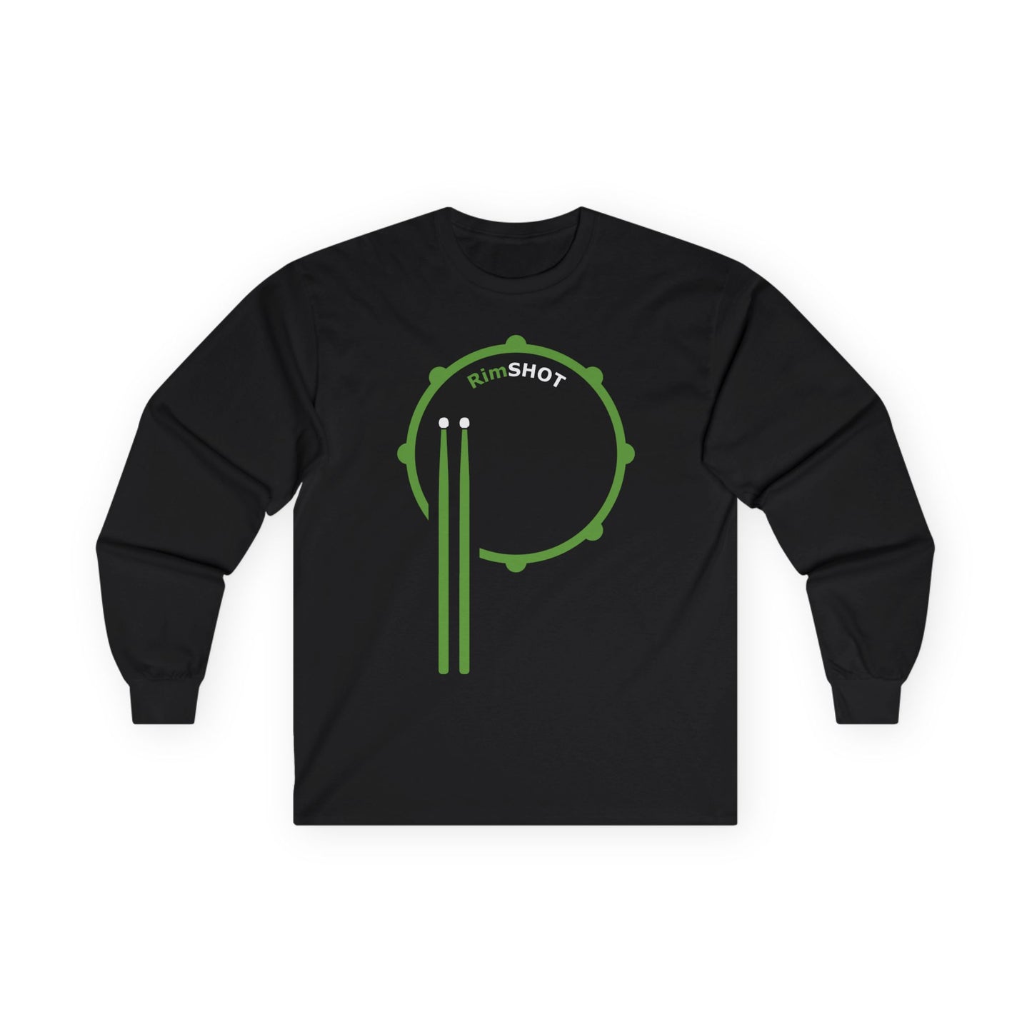 "RimSHOT" - Green "P" Unisex Long Sleeve Tee