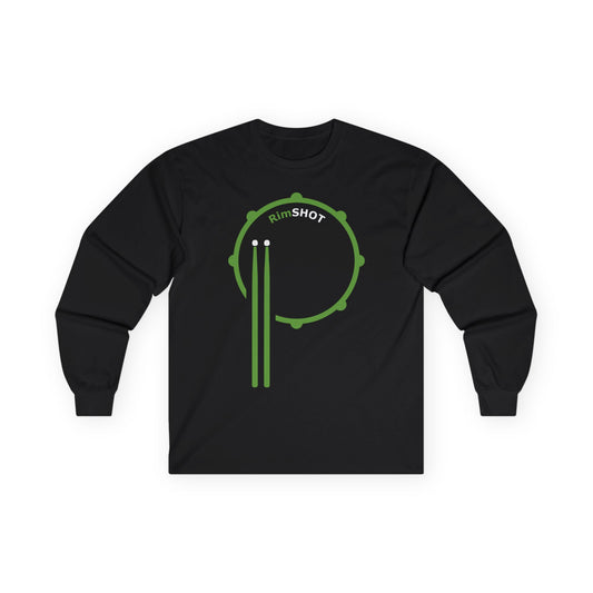 "RimSHOT" - Green "P" Unisex Long Sleeve Tee