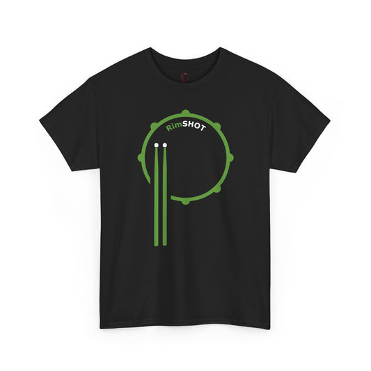 "RimSHOT" Green "P" Logo Drum T-Shirt