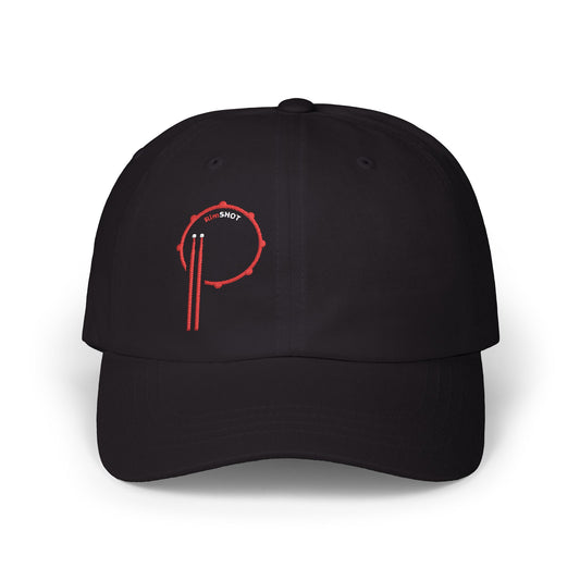 RimSHOT Offset Red P Logo Embroidered -  Classic Dad Cap