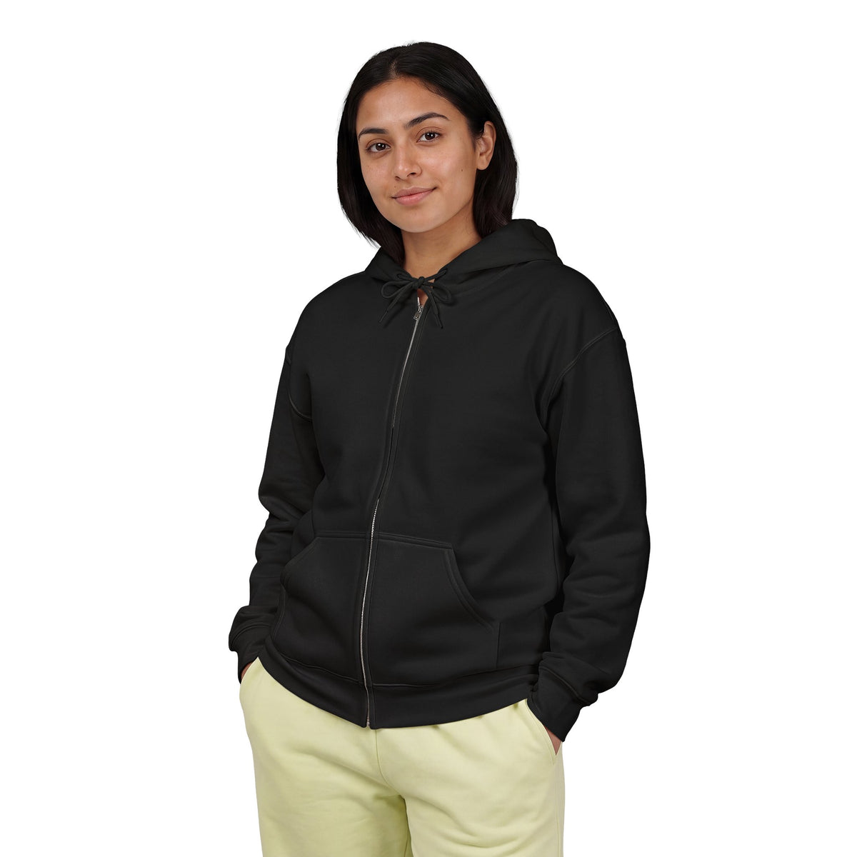 RimSHOT Logo Full-Zip Hoodie — Green Percussion Design