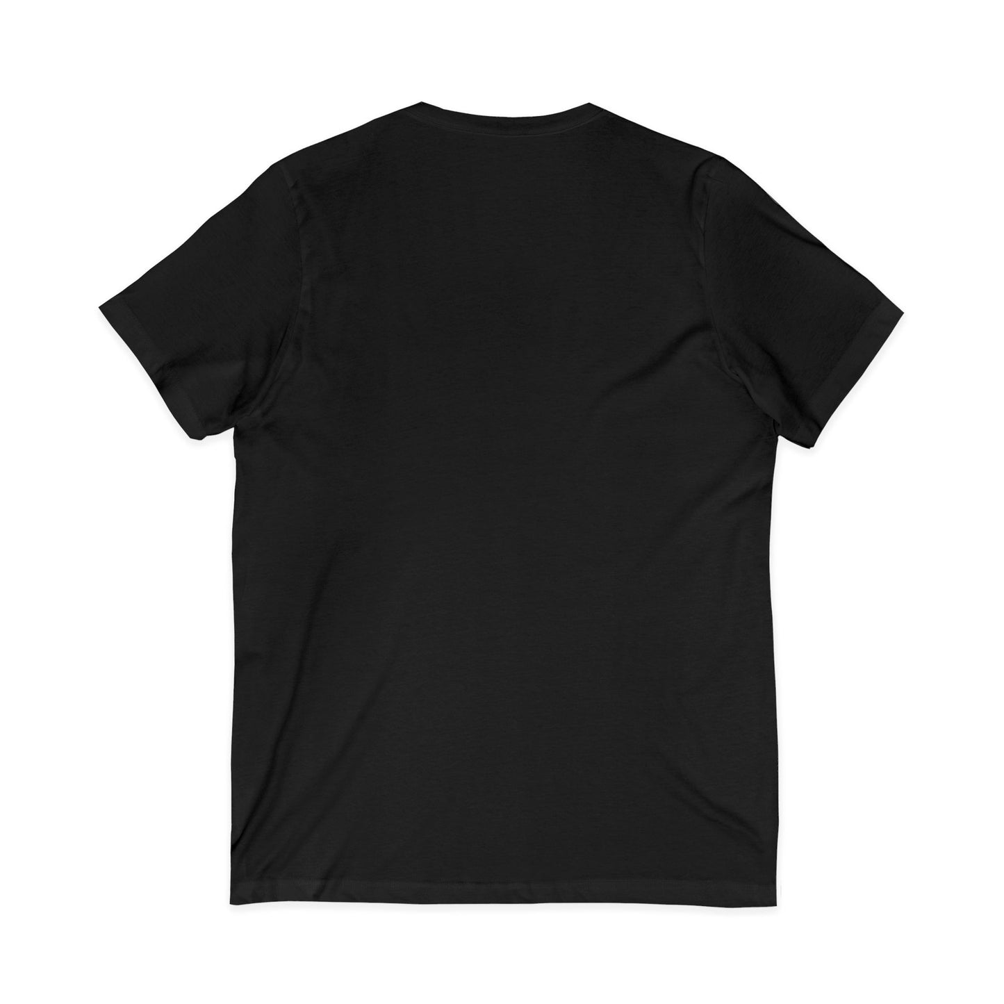 "Pray with jazz" V-Neck Unisex Short Sleeve Tee (black)