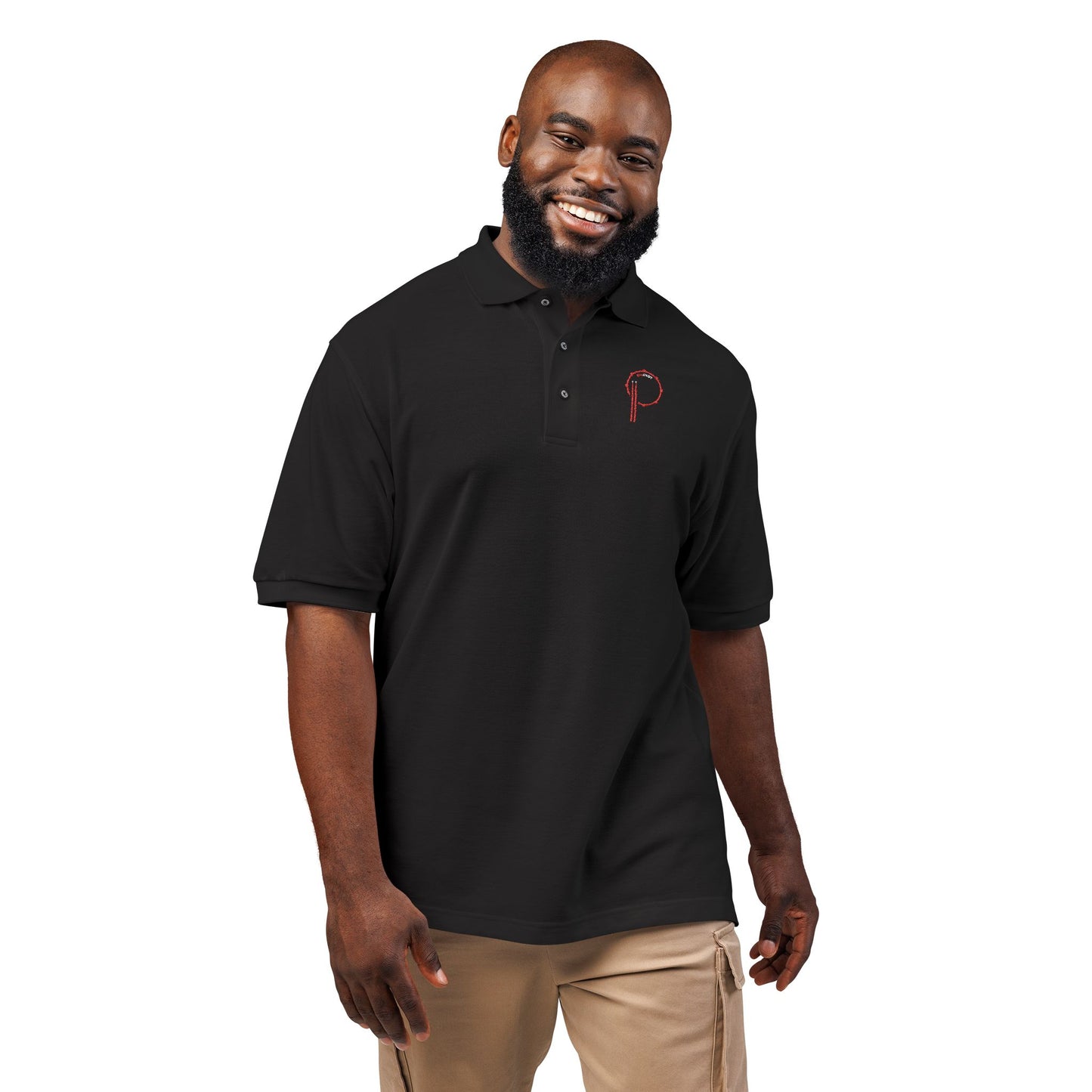 RimSHOT Red P Embroidered Polo Shirt
