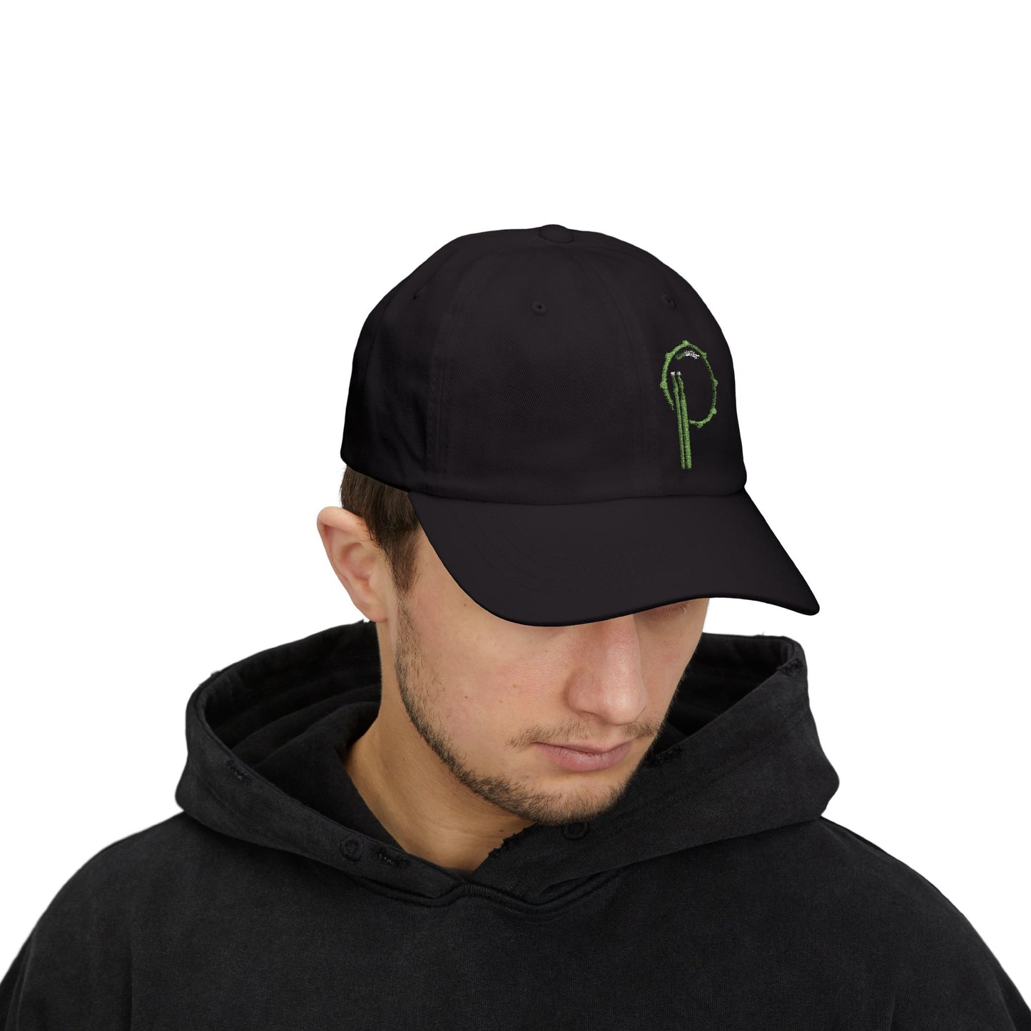 "RimSHOT" Offset Red "P" Logo Embroidered -  Classic Dad Cap